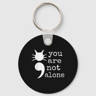 Cat Shape Semicolon Geschenke Suizidprävention Awa Schlüsselanhänger