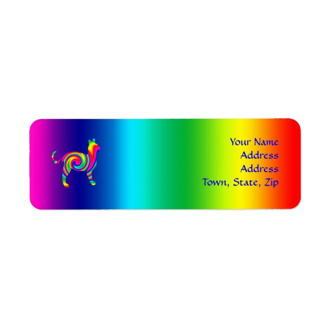 Cat Shaped Rainbow Drehung (Vorne)