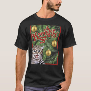 Cat Shirt A Kittens Story Christmas Movie Poster F