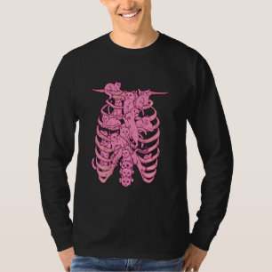 Cat Shirt Kitty Shirt Skull Skeletts Pastel Goth