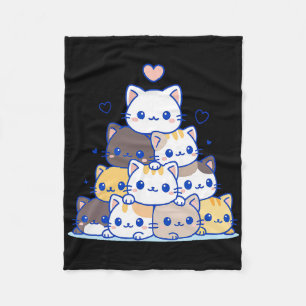 Cat Shirts Frauen Niedliche Katzen Anime Kawaii Ja Fleecedecke