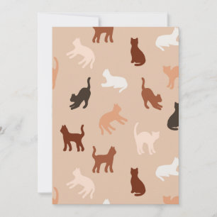 Cat-Silhouette Einladung