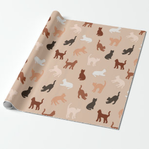 Cat-Silhouette Geschenkpapier