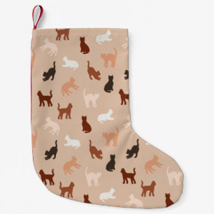 Cat-Silhouette Kleiner Weihnachtsstrumpf