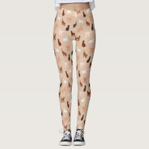 Cat-Silhouette Leggings