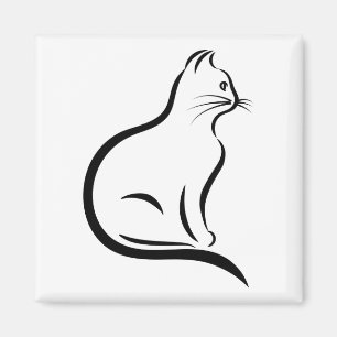 Cat-Silhouette Magnet