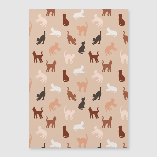 Cat-Silhouette Magnetkarte (Vorderseite)