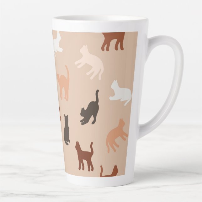 Cat-Silhouette Milchtasse (Rechts)