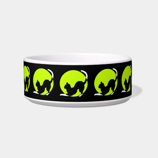 Cat Silhouette Pet Bowl Napf (Rechts)
