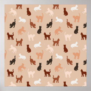 Cat-Silhouette Poster
