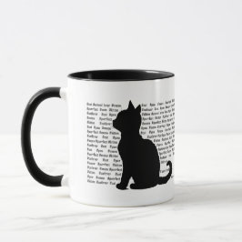 Cat Silhouette - purrfect design for cat lovers Tasse
