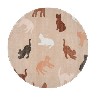 Cat-Silhouette Schneidebrett