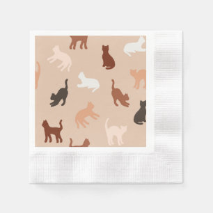 Cat-Silhouette Serviette
