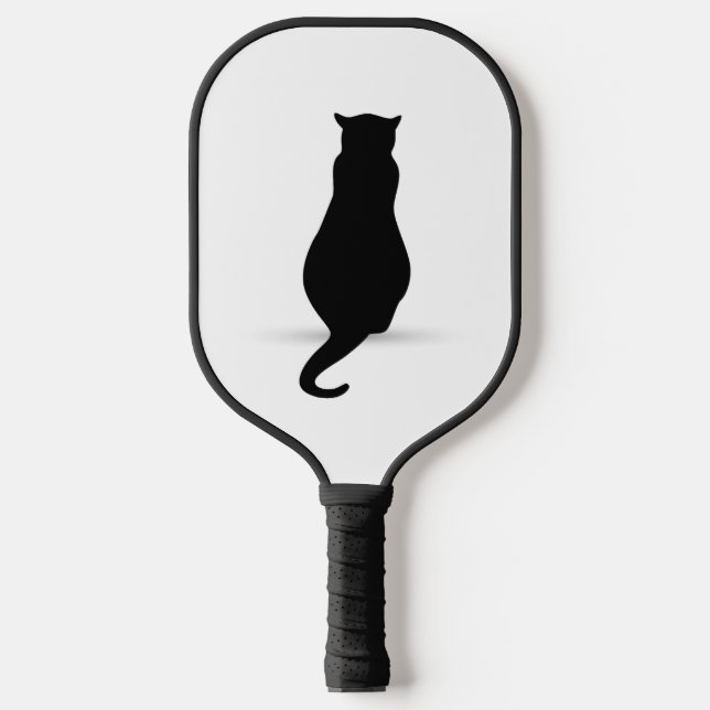 Cat Silhouette Silhouetten Pickleball Schläger (Vorderseite)