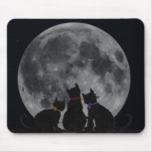 Cat-Silhouetten Mousepad