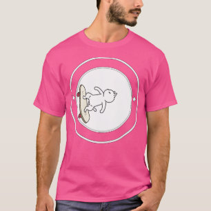 Cat Skateboarding T-Shirt