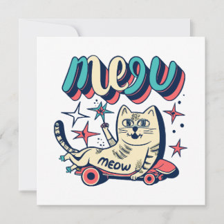 Cat Skaten Meow