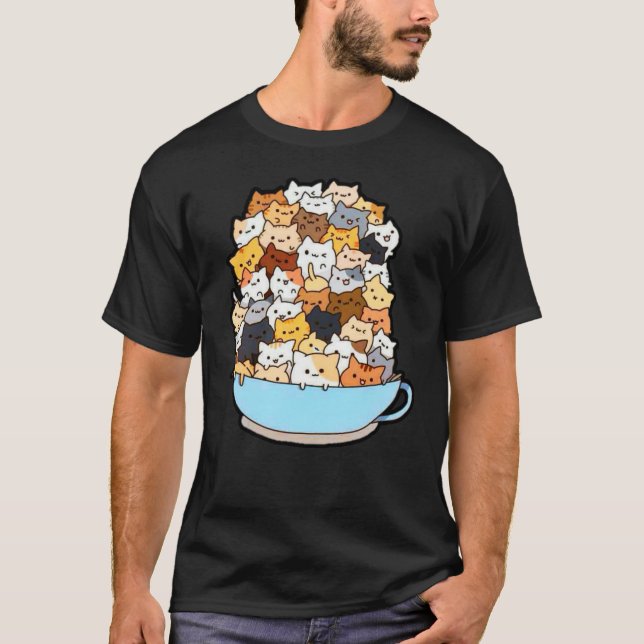 Cat Sketch T - Shirt (Vorderseite)