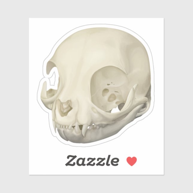 Cat Skull Aufkleber (Blatt)