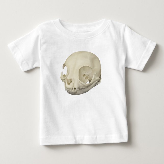 Cat Skull Baby T-shirt (Vorderseite)