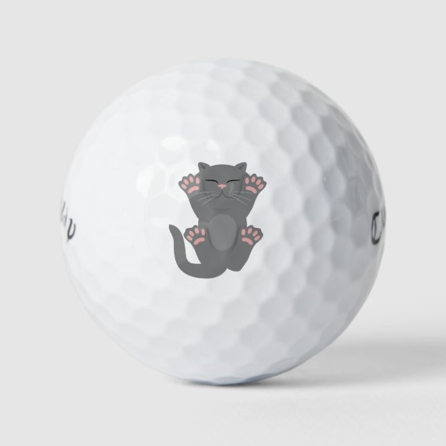 Cat Sleeping Golfball (Vorderseite)