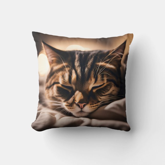 Cat Sleeping Kissen (Vorderseite)