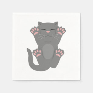 Cat Sleeping Serviette