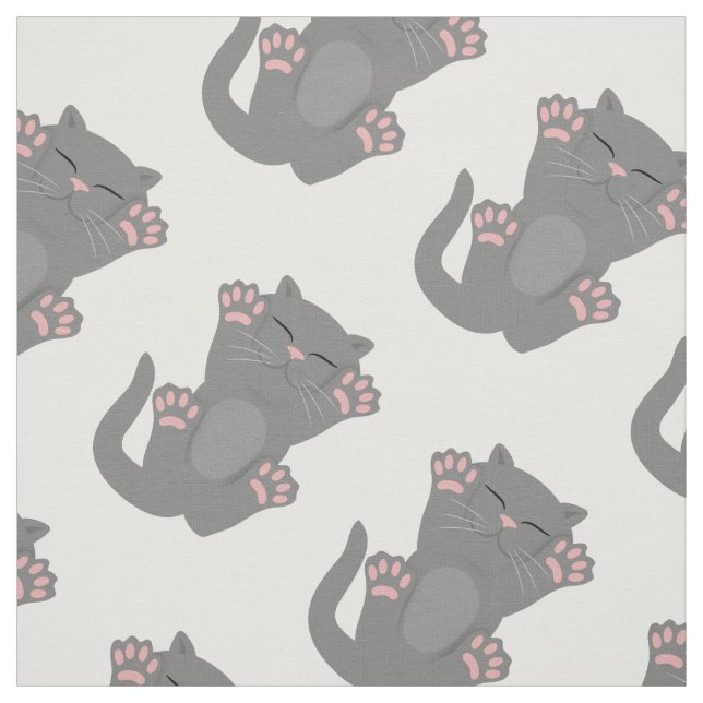 Cat Sleeping Stoff (Muster)