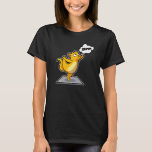 Cat Sloth Yoga Posen Sportaktivitäten Ohm Heartbe T-Shirt