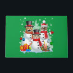 Cat Snowman Santa Christmas Light Cat Mama Cat Vat Fußmatte<br><div class="desc">Cat Snowman Santa Christmas Light Cat Mama Cat Vater Cat Lover</div>