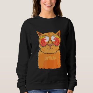 Cat Sonnenbrille Beach Summer Pool Party Kitten Ca Sweatshirt