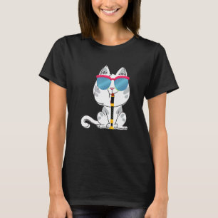 Cat-Sonnenbrille Klarinette für Musiker T-Shirt