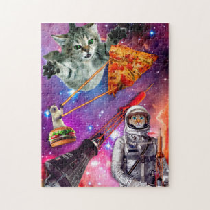 Cat Space Federation Poster Puzzle