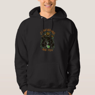 Cat Spell Caster I Put Magic On You Cat Pun Wizard Hoodie