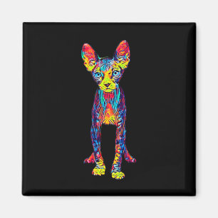 Cat Sphynx Funny Cat Lover Geschenke für Männer Magnet