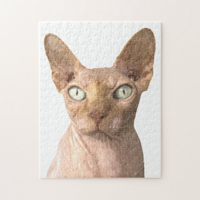 Cat Sphynx Portrait Puzzle (Vertikal)