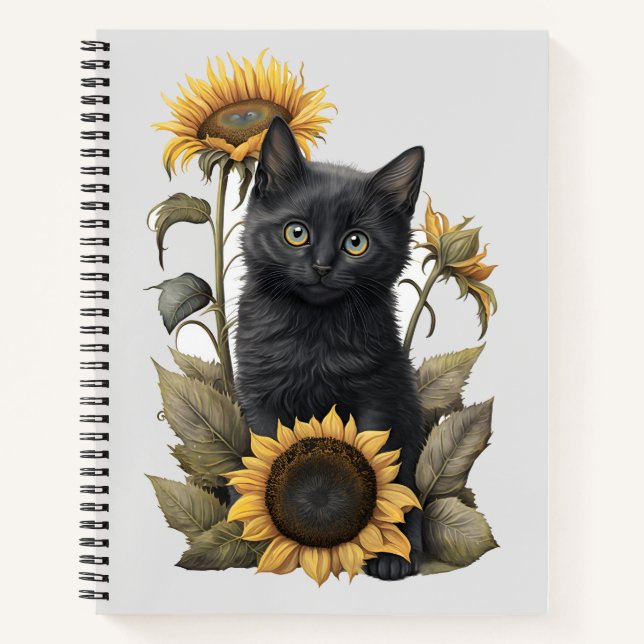 Cat Spiral Notebook Notizbuch (Vorderseite)