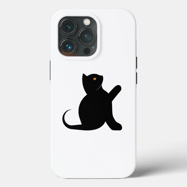 Cat Sprichwort Hello Case-Mate iPhone Hülle (Rückseite)