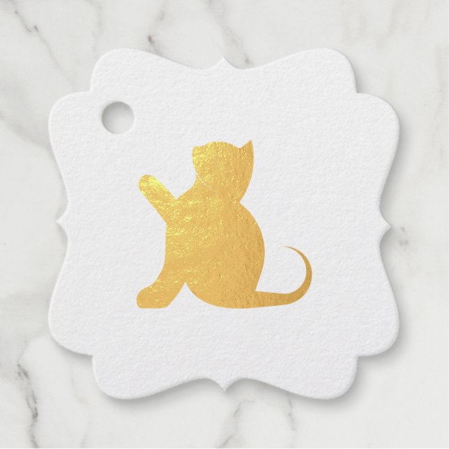 Cat Sprichwort Hello Geschenkanhänger (Vorderseite)