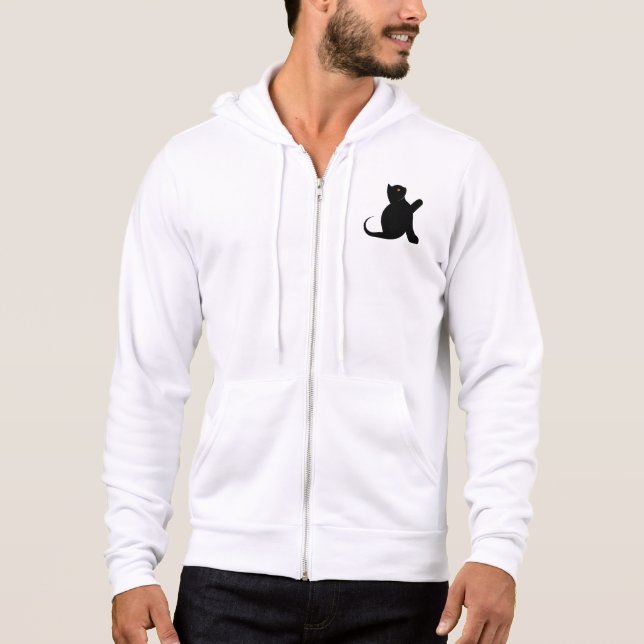 Cat Sprichwort Hello Hoodie (Vorderseite)