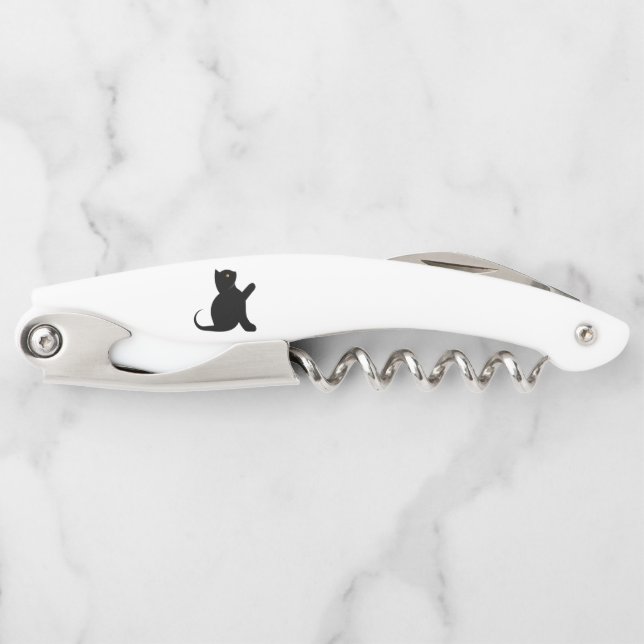 Cat Sprichwort Hello Kellnermesser (Vorderseite)