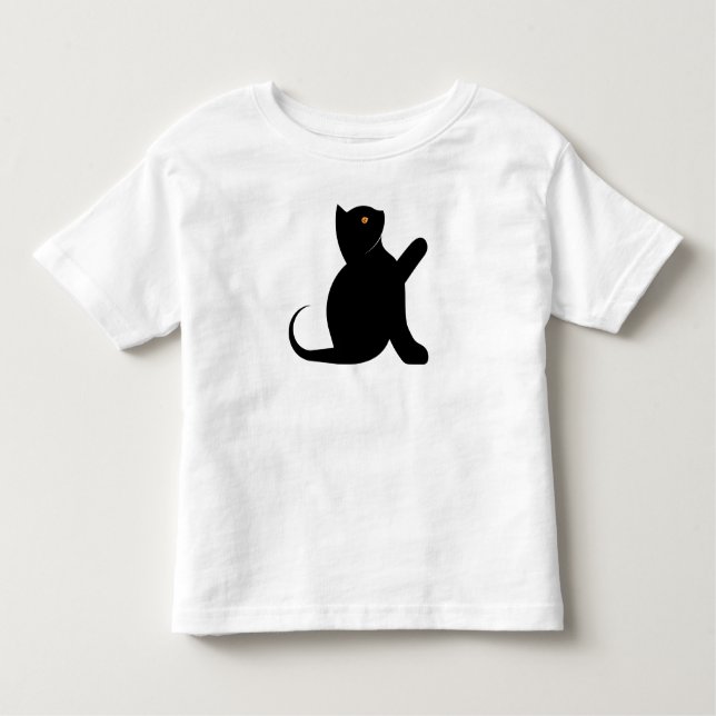 Cat Sprichwort Hello Kleinkind T-shirt (Vorderseite)