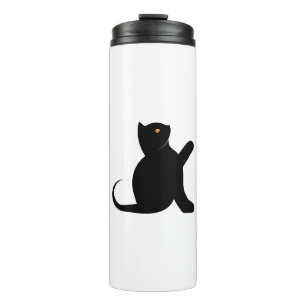 Cat Sprichwort Hello Thermosbecher