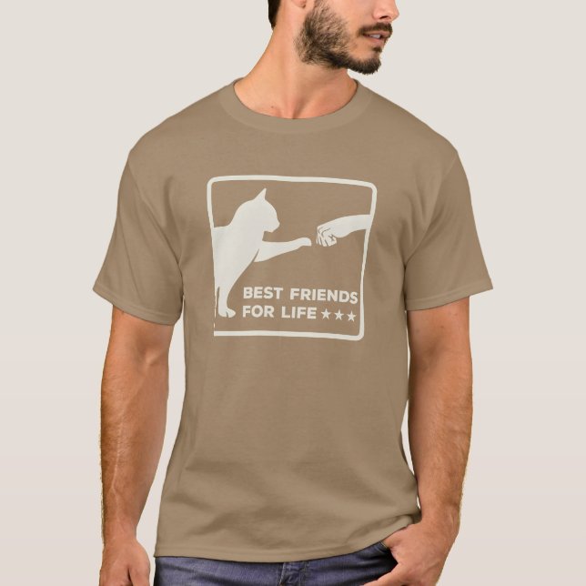 Cat Sprichwort Katzen zitieren beste Freunde für L T-Shirt (Vorderseite)