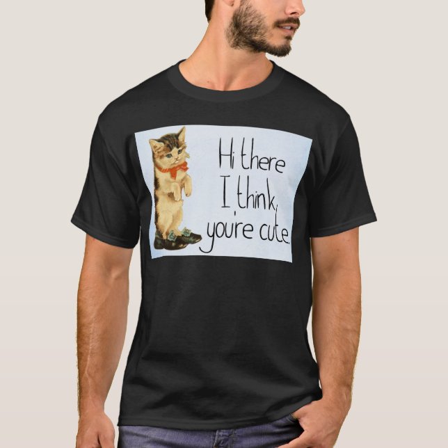 Cat Sprichwort T-Shirt (Vorderseite)