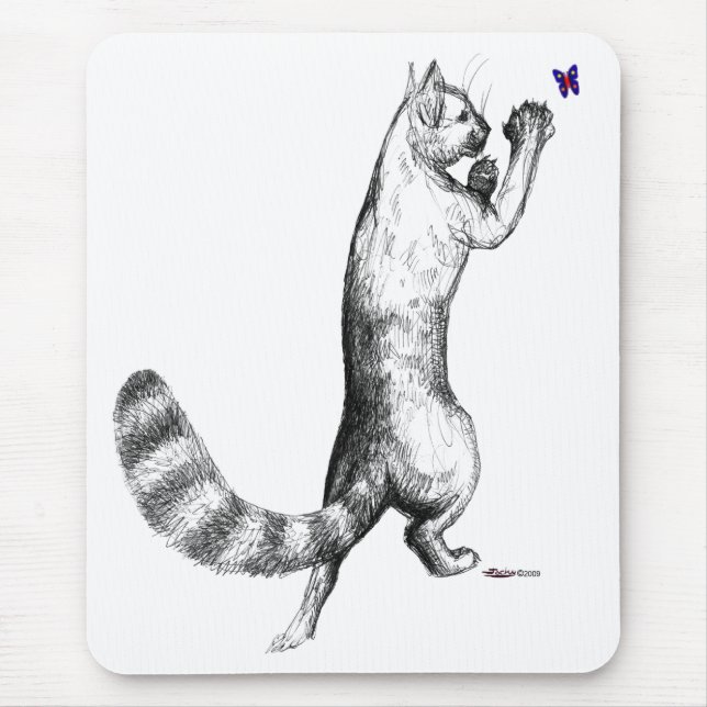 Cat Springing Mousepad (Vorne)