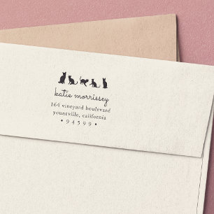 Cat Squad-Rücksendeadresse Permastempel