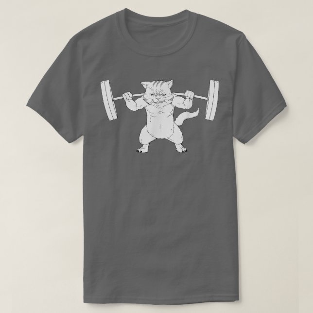 Cat Squat Powerlift  T-Shirt (Design vorne)