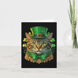 Cat St Patricks Tag der Patricks Männer Frauen Kin Karte