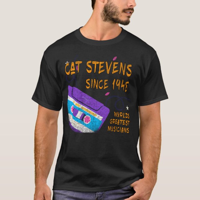 Cat Stevens seit 1948 Music T-Shirt (Vorderseite)